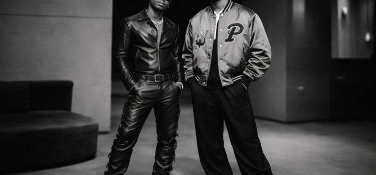 Wizkid and Pharrell Williams Turn Heads in Bold Black and White Style Moment