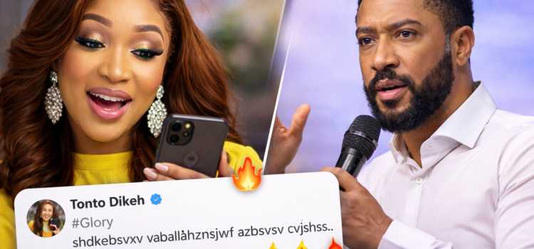 Tonto Dikeh Sparks Online Buzz After Typing in Tongues Under Majid Michel’s Post