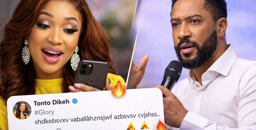 Tonto Dikeh Sparks Online Buzz After Typing in Tongues Under Majid Michel’s Post